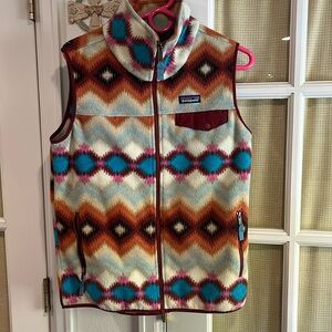 Patagonia synchilla vest unique Aztec print